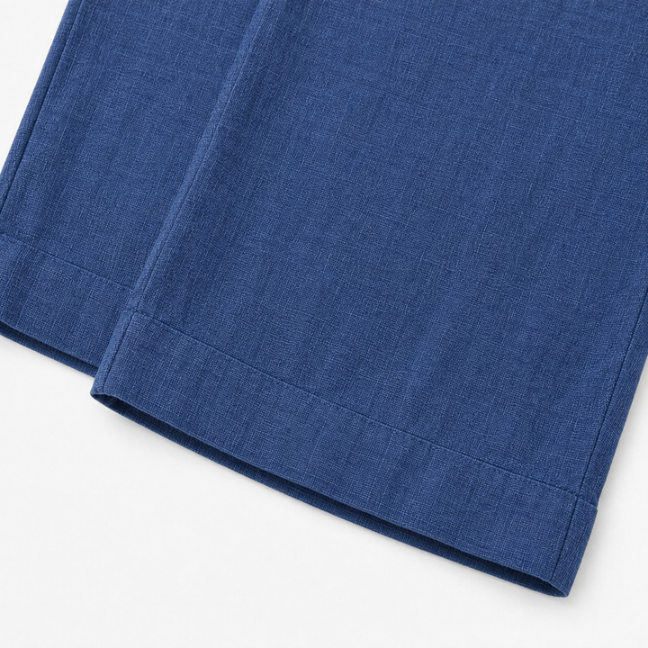 Soraya – Halter Wide-Leg Drawstring Jumpsuit, Summer Denim-Look