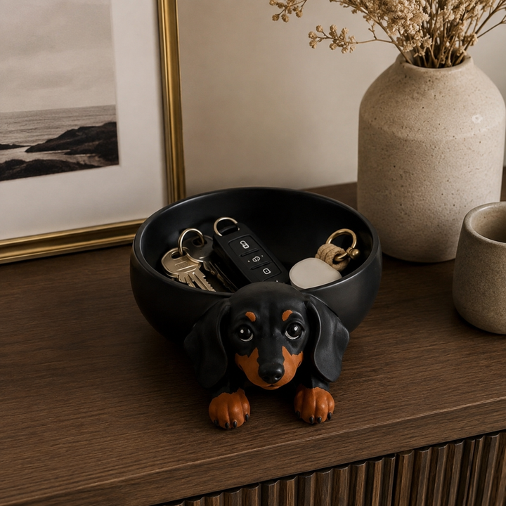 Wienerly – Dachshund Tray That Gives Loose Keys A Home