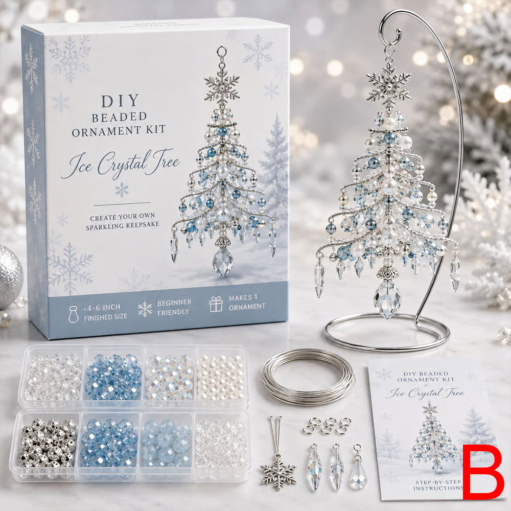 Winterbead – Layered Pearl And Crystal Snowflake Ornament Kit