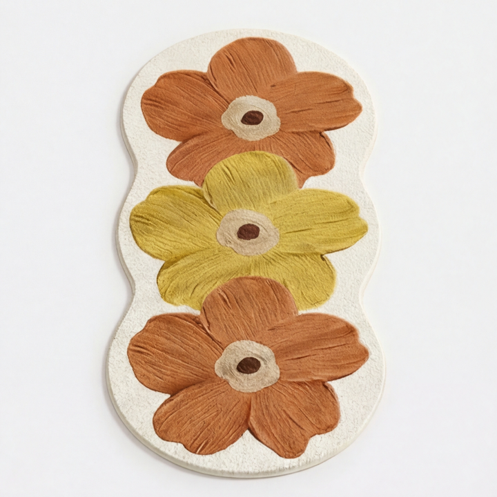 Bloomora™ — Sculpted Floral Accent Rug