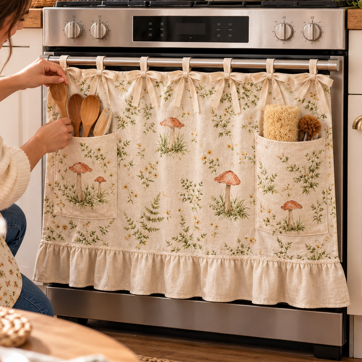Hearth & Hem – Pumpkin Ruffled Kitchen Handle Skirt