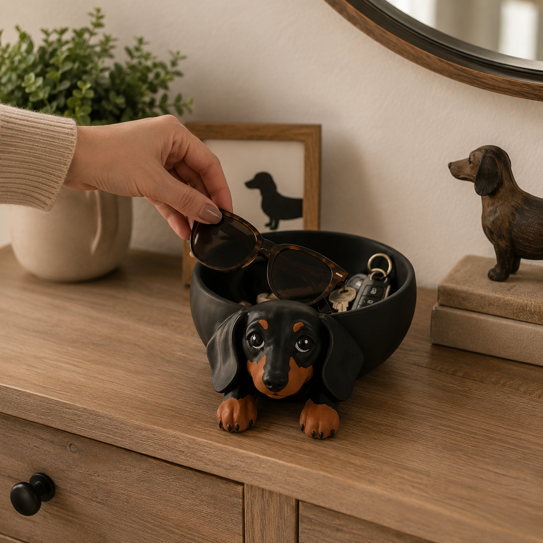 Wienerly – Dachshund Tray That Gives Loose Keys A Home