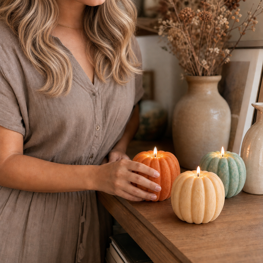 Glovern – Pumpkin-Shaped Cordless Flameless Candle