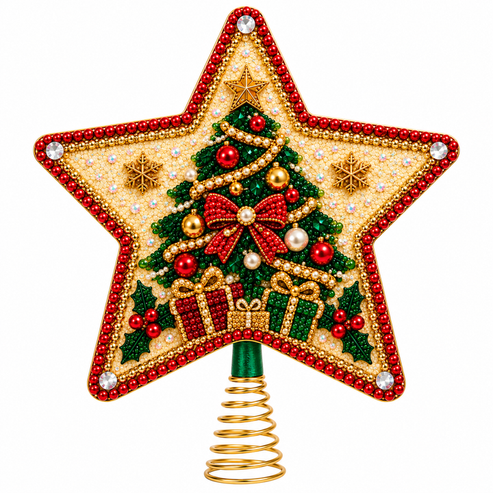 Starryloom – Santa Diamond Painting Christmas Tree Topper