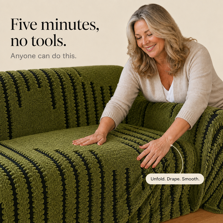 Snugstay – Plush Non-Slip Stretch Sofa Cover