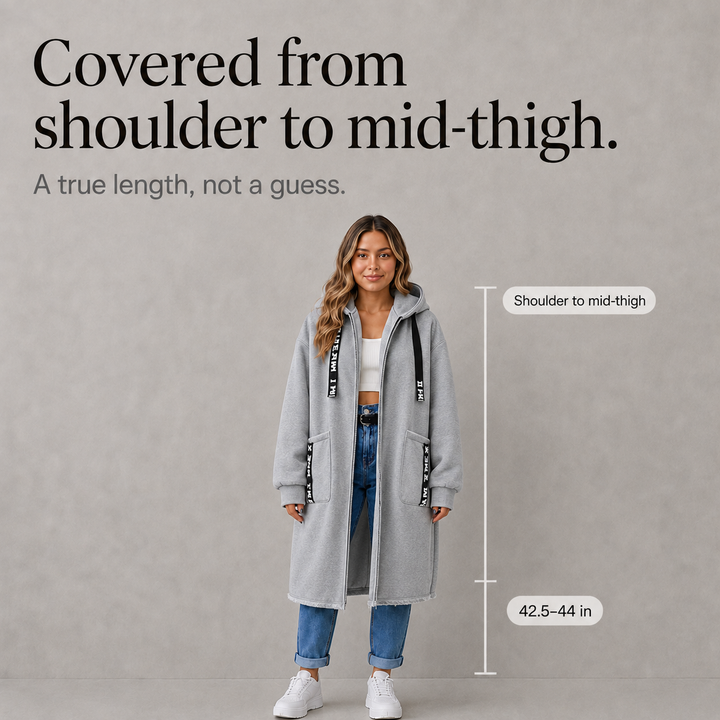 Winterlyn – Oversized Hooded Sweatshirt Coat