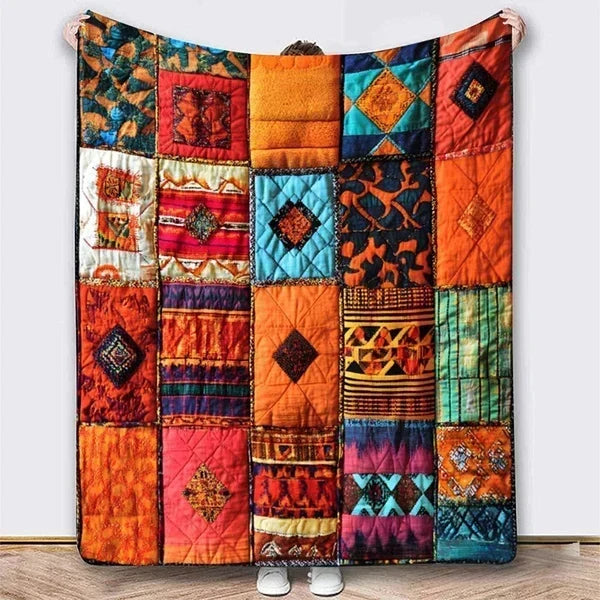 Purrfecto – Nine-Panel Sleeping Cats Reversible Flannel Throw