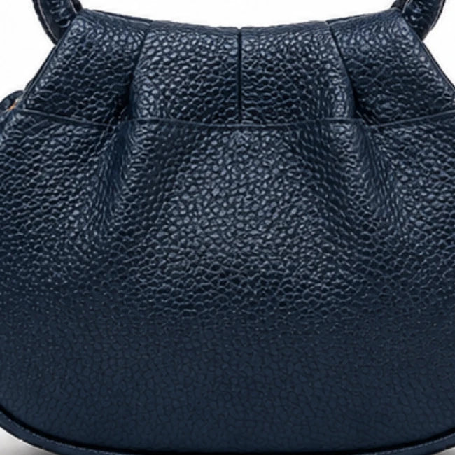 Pleatelle – Pleated Mini Handbag With Round Handles