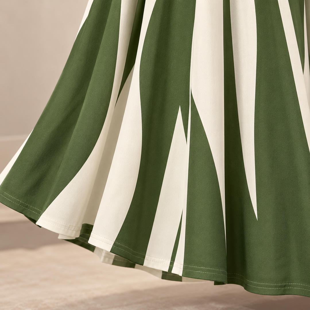 Linea Grace – Geometric Print Jacket And Maxi Dress Set