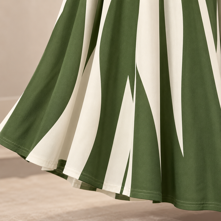 Linea Grace – Geometric Print Jacket And Maxi Dress Set