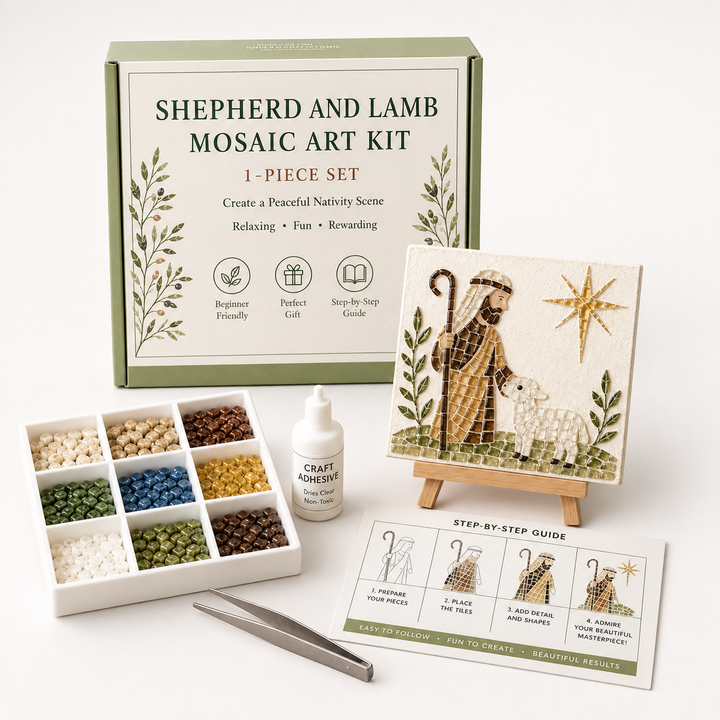 Silent Night Mosaic – Nativity Easel Mosaic Craft Kit