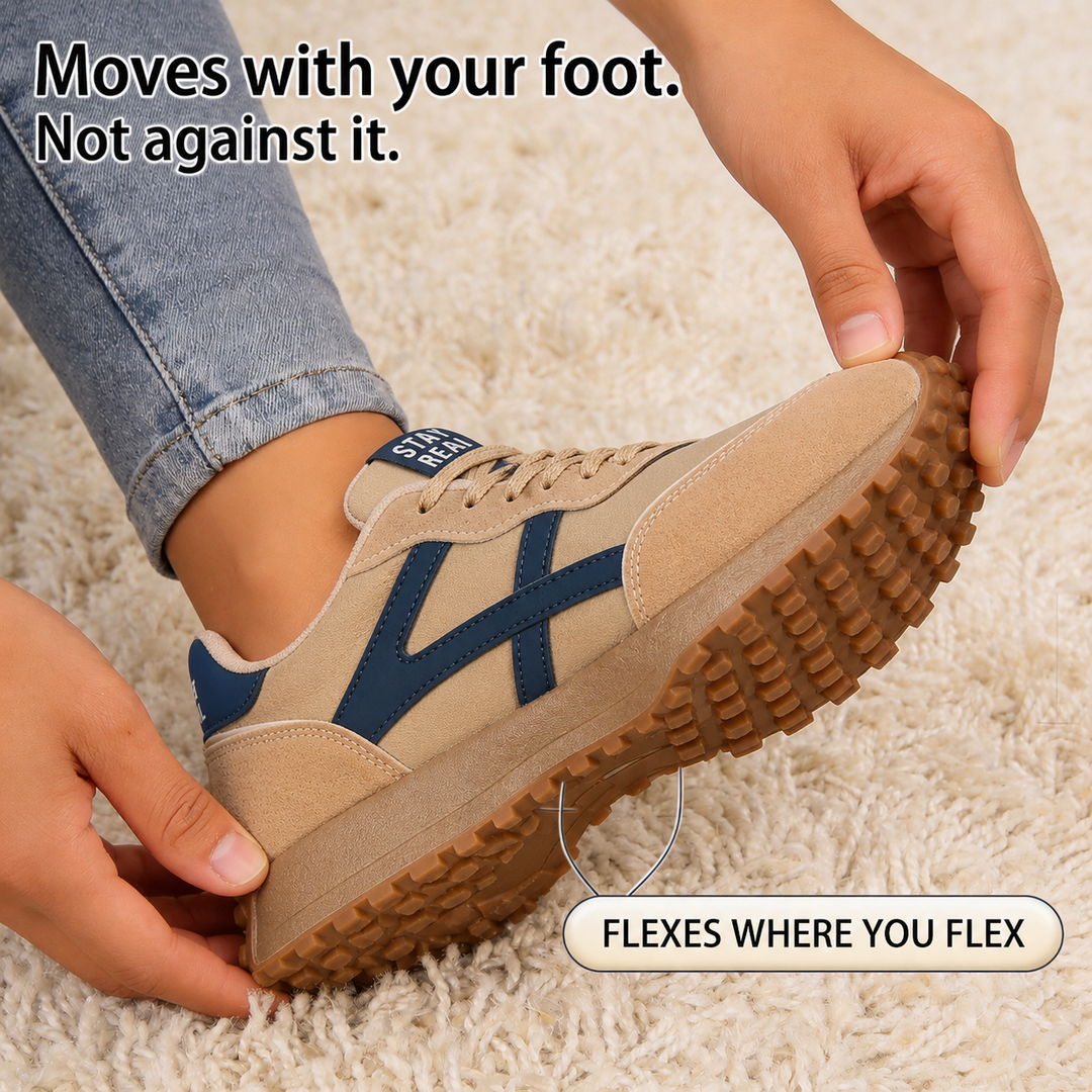 Solenne – Non-Slip Platform Sneakers That Flex With Every Step
