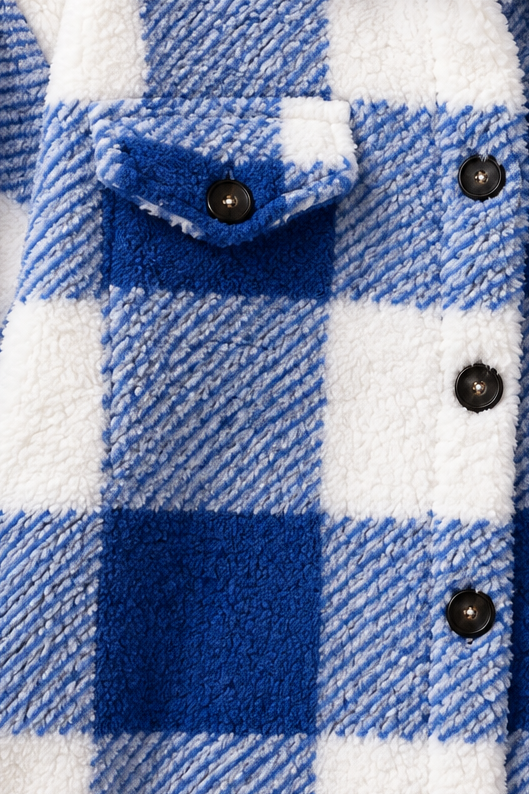 Wearbella – Checked Button-Front Overshirt Jacket