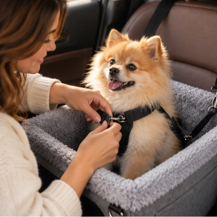 Pawstead – Plush-Lined Dog Car Booster Seat