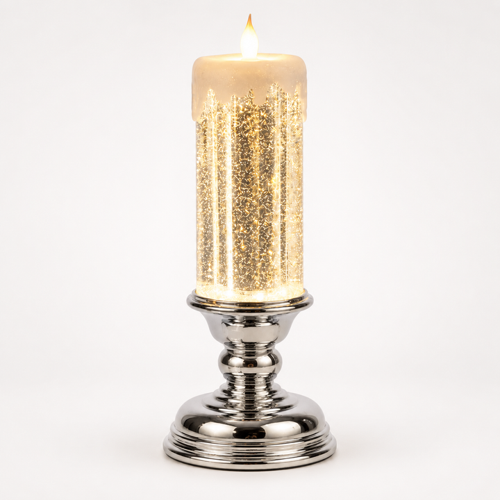 Glowlume – Swirling Glitter LED Glow Candle