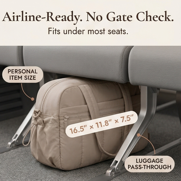 Cloudara™ — Lightweight Quilted Carry All Tote