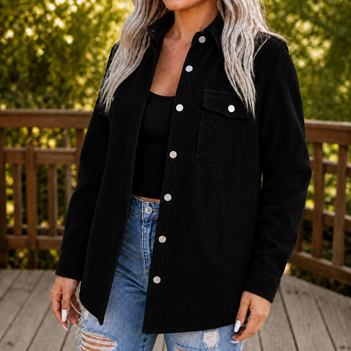 Corvella – Oversized Wide-Wale Shirt Jacket