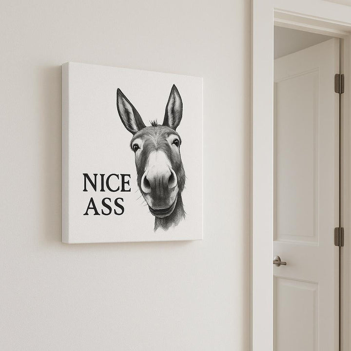Gigglery™ – Funny Donkey Bathroom Wall Art