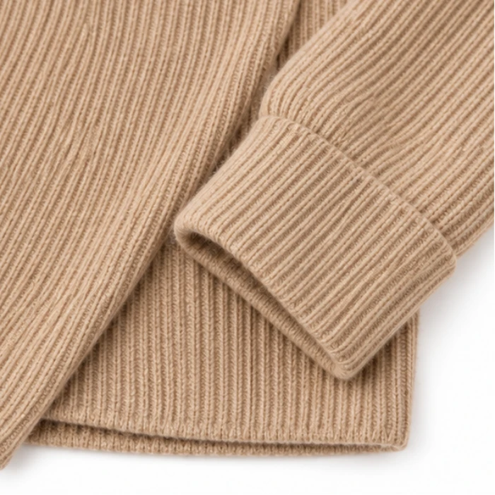 Cozelle – Asymmetric Open-Front Knit Cardigan