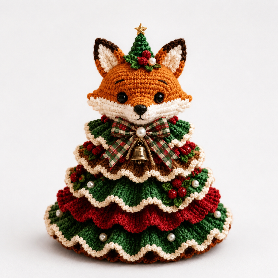 Cottagerow – Crochet Highland Cow Christmas Ornament Kit