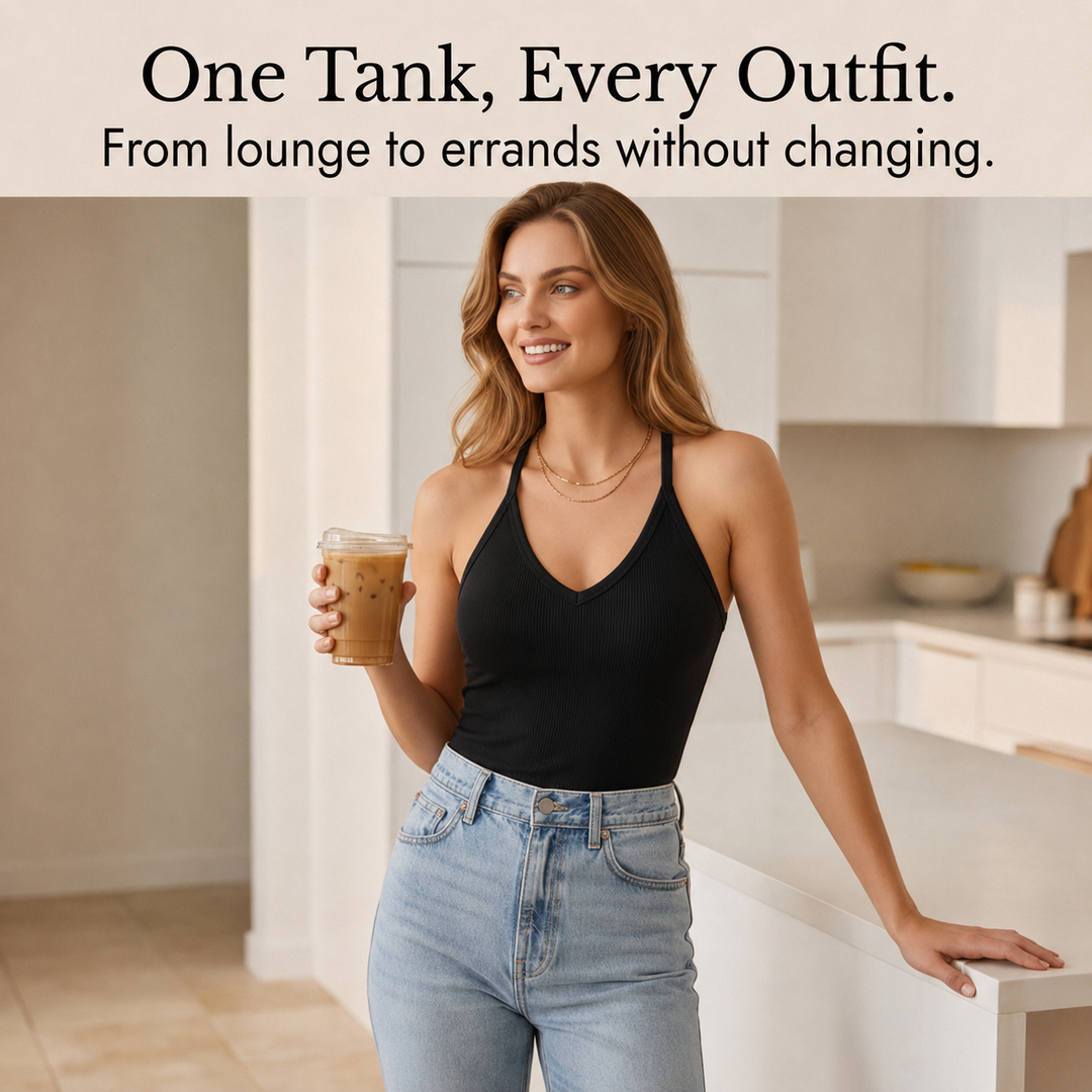 Lunella™ Ribbed V-Neck Tank