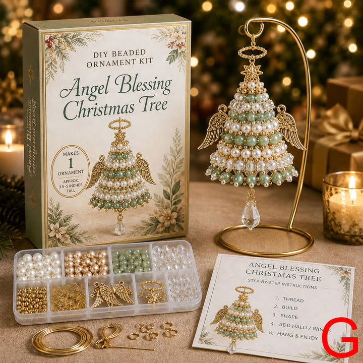 Winterbead – Layered Pearl And Crystal Snowflake Ornament Kit