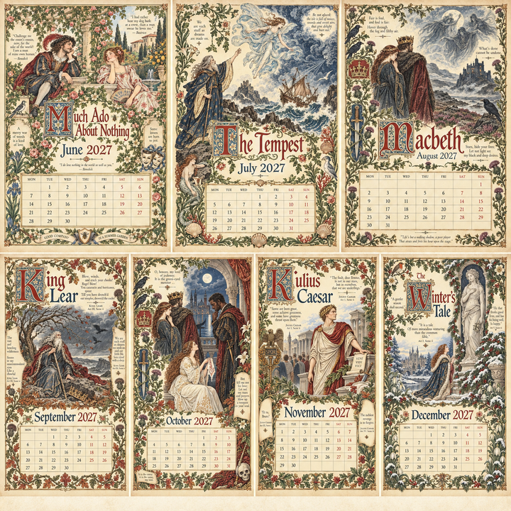 Bardwell – A Shakespearean Year Illustrated Wall Calendar