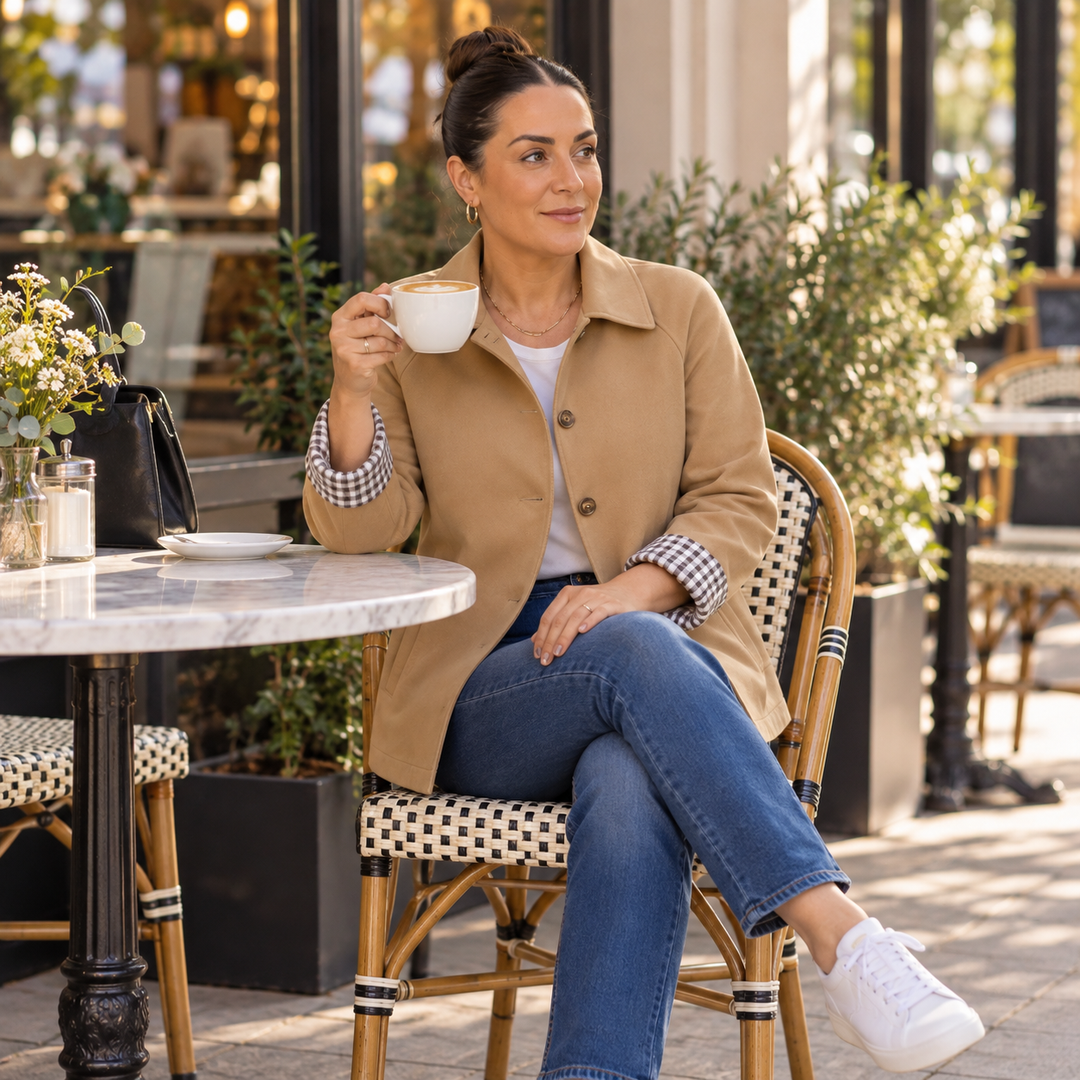 Mayfair – Tartan Raglan Sleeve Casual Coat