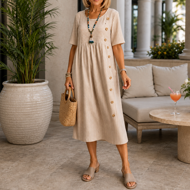 Stripevoy – The Midi Dress That Moves With You, Not Against You