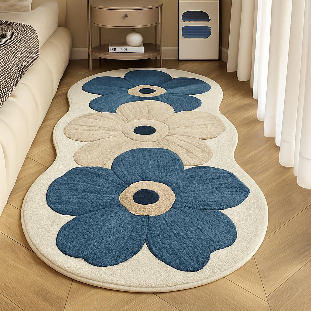 Velveterra™ – Soft Irregular Flower Pattern Rug