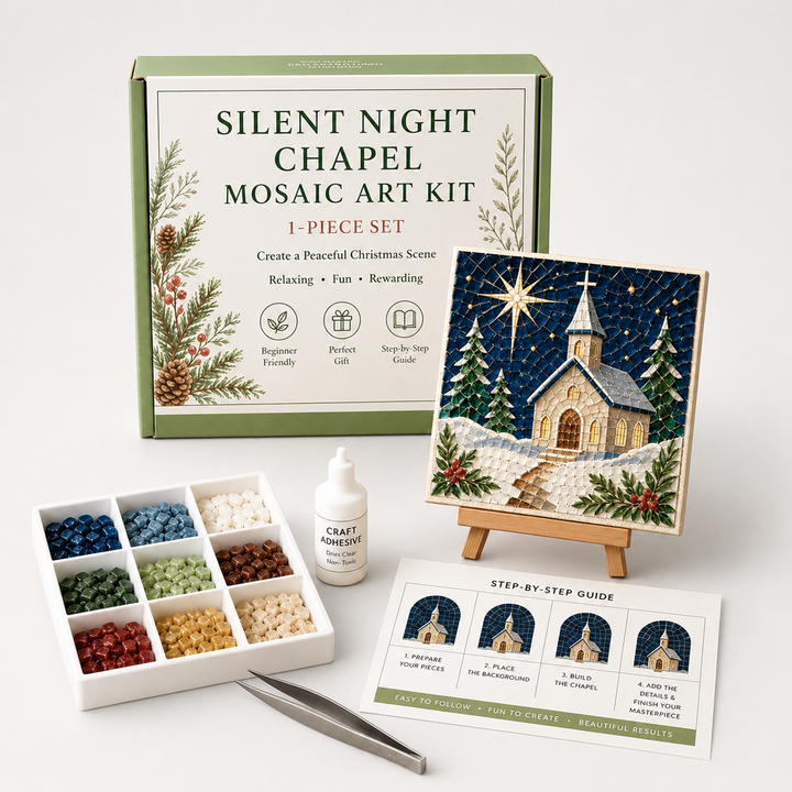 Silent Night Mosaic – Nativity Easel Mosaic Craft Kit