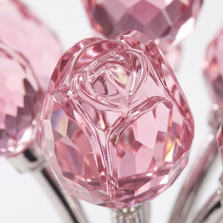 Lumirose™ Crystal Rose Bouquet with Vase