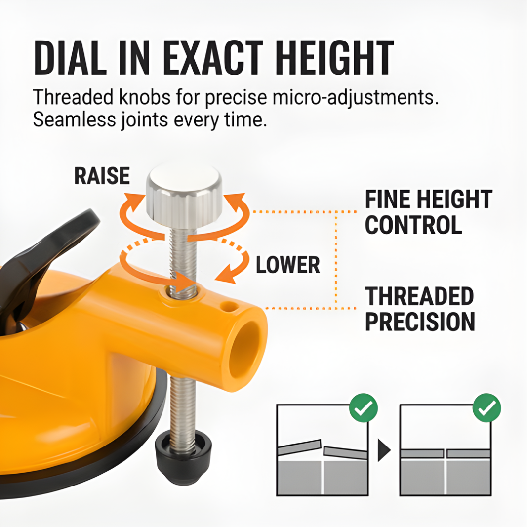 Griplock™ Heavy Duty Suction Cup Tile Leveler