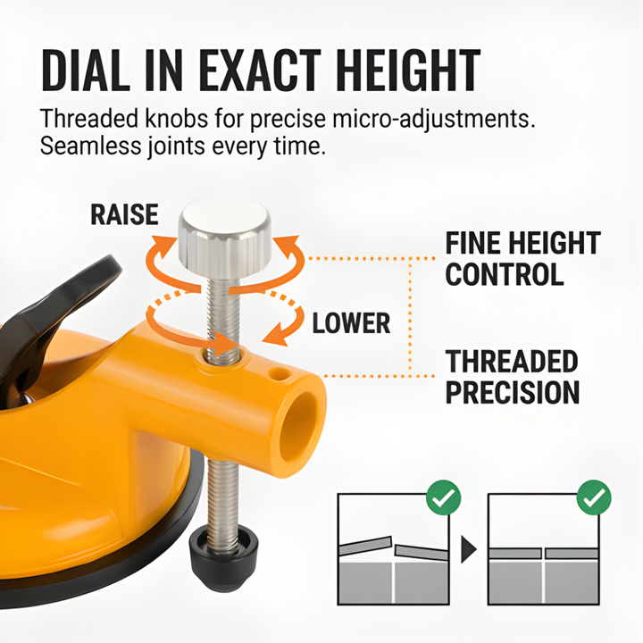 Griplock™ Heavy Duty Suction Cup Tile Leveler