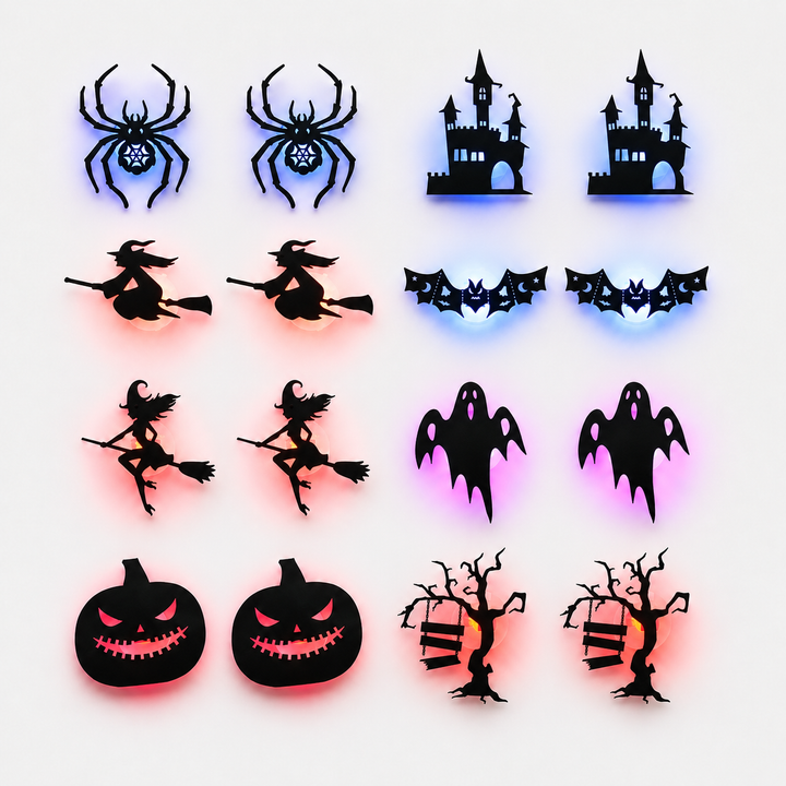 Glowmery – Light-Up Halloween Silhouette Wall Decal