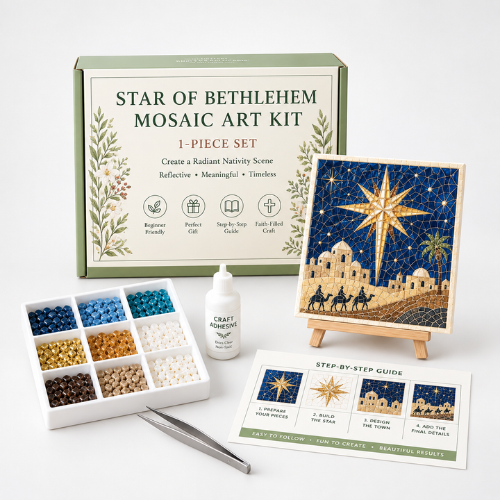 Silent Night Mosaic – Nativity Easel Mosaic Craft Kit