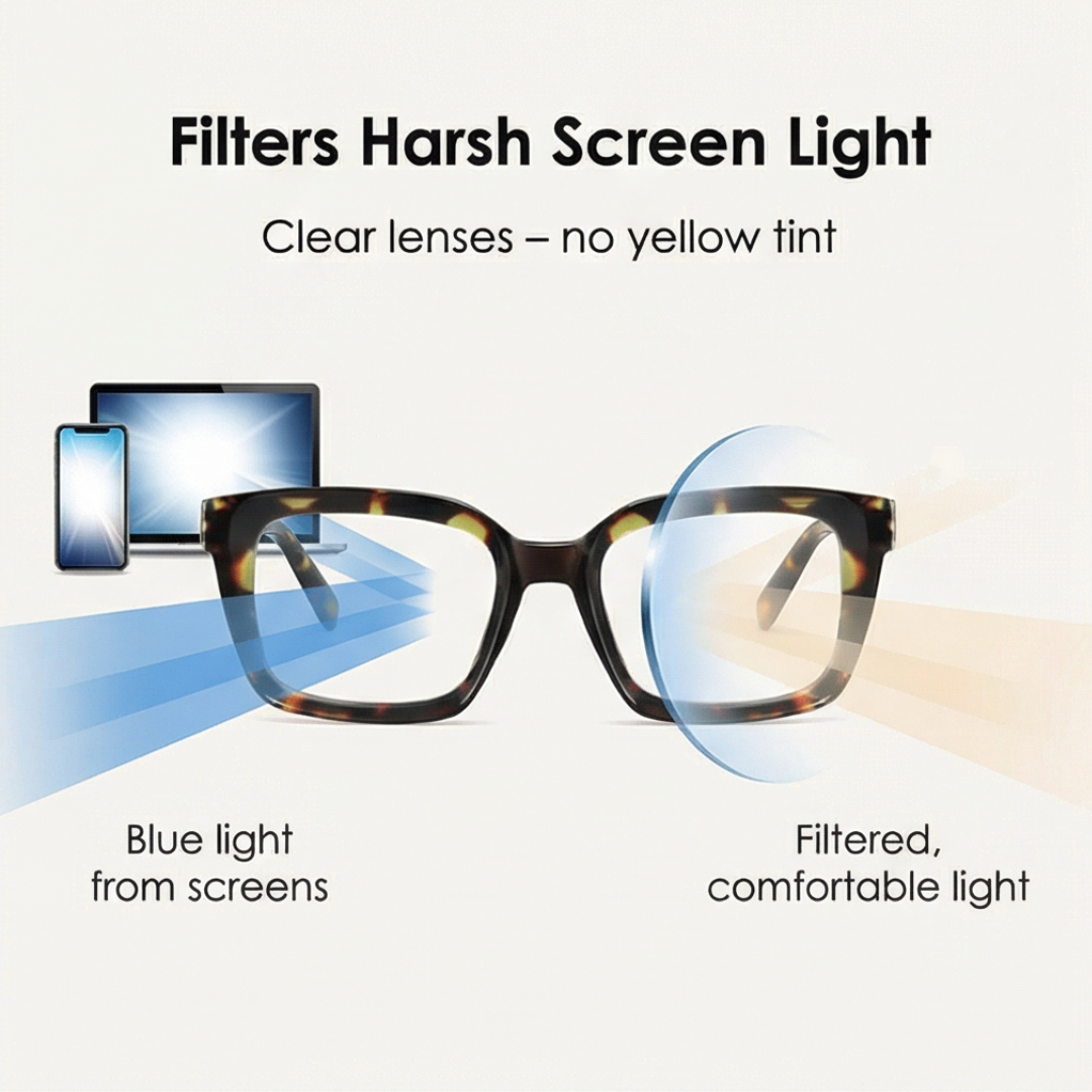 Clarelle™ – Oversized Tortoiseshell Reading Glasses