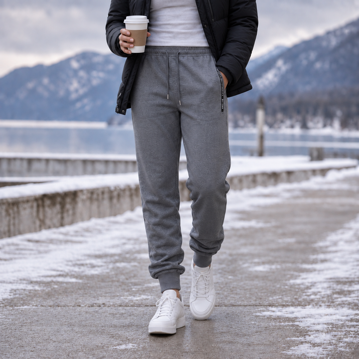 Warmease – Fleece-Lined Tapered Jogger Sweatpants