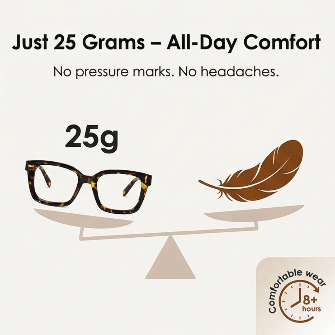 Clarelle™ – Oversized Tortoiseshell Reading Glasses