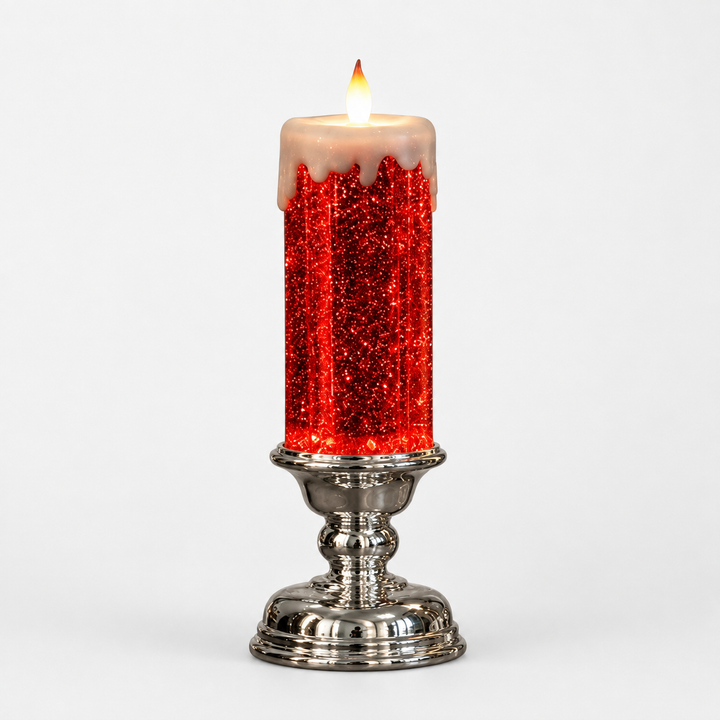 Glowlume – Swirling Glitter LED Glow Candle