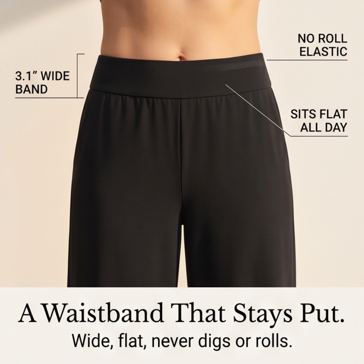 Lunavia™ Wide-Leg Tulip-Hem Capri Pants with Pockets