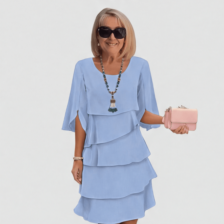 Florelle™ Elegant Layered Ruffle Dress - Lark & Clover