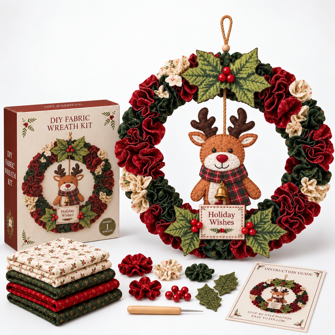 Foldera – No-Sew Poke Fabric Wreath Kit