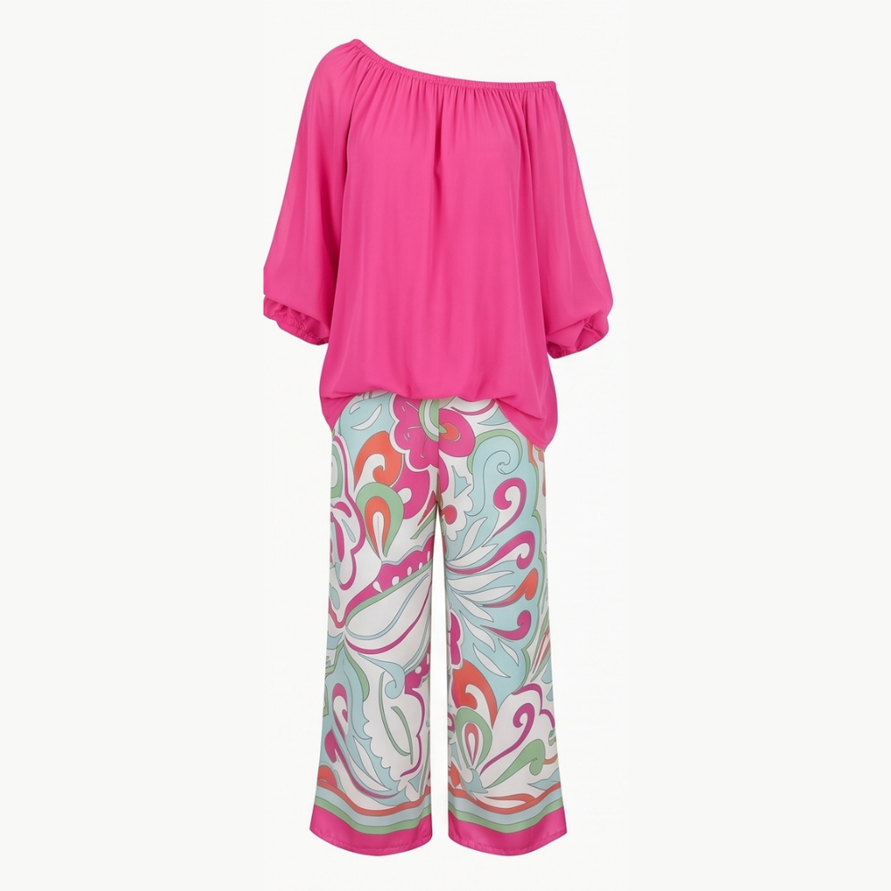 Luvella™ – Flowy Resort-Wear Two-Piece Set