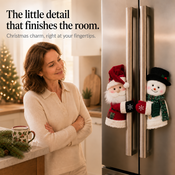 MerryKnob – Santa And Snowman Door Handle Covers