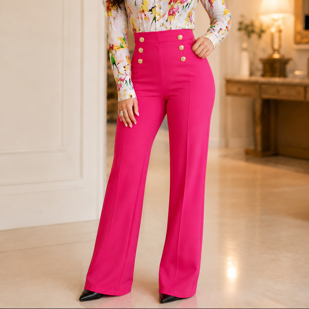 Sabelle – High-Waisted Wide-Leg Trousers