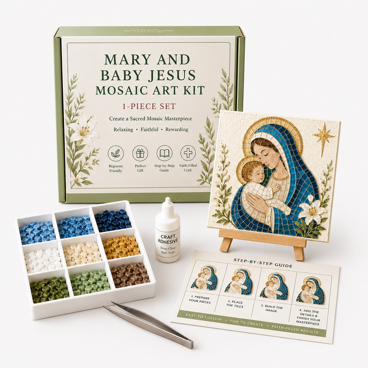 Silent Night Mosaic – Nativity Easel Mosaic Craft Kit