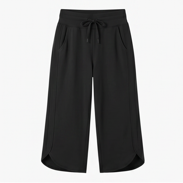 Lunavia™ Wide-Leg Tulip-Hem Capri Pants with Pockets
