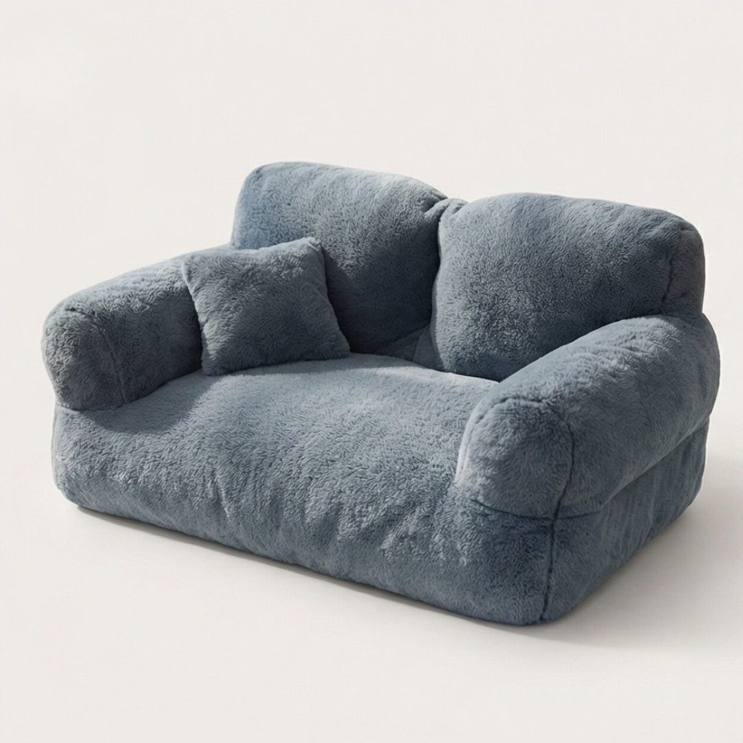 Pawluna™ – Plush Pet Sofa with Washable Cover