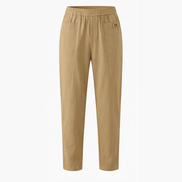 Linara™ – Cotton Linen Tapered Pants - Lark & Clover